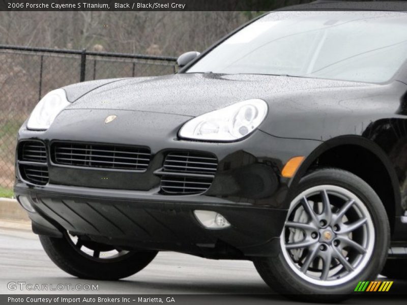 Black / Black/Steel Grey 2006 Porsche Cayenne S Titanium