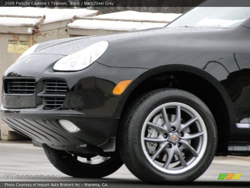 Black / Black/Steel Grey 2006 Porsche Cayenne S Titanium