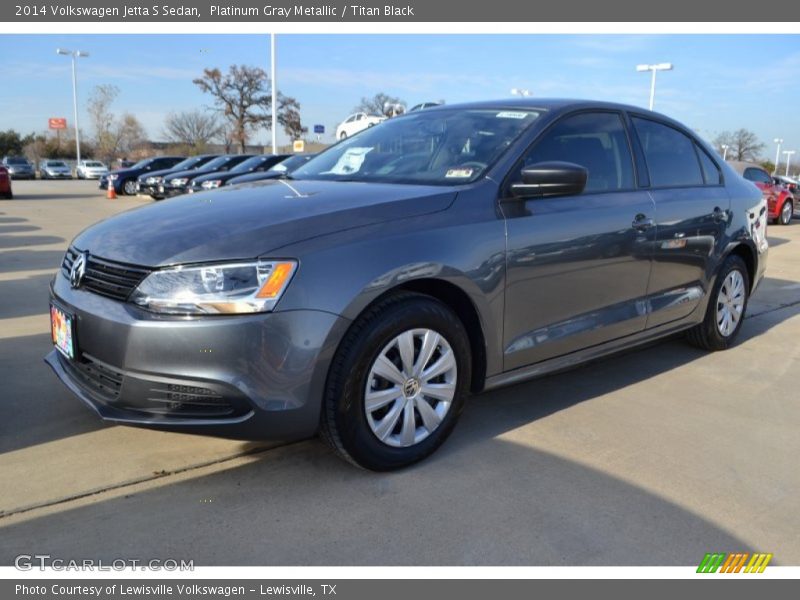 Platinum Gray Metallic / Titan Black 2014 Volkswagen Jetta S Sedan