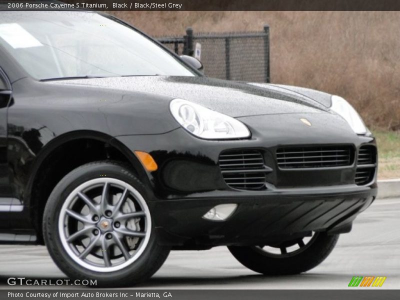 Black / Black/Steel Grey 2006 Porsche Cayenne S Titanium