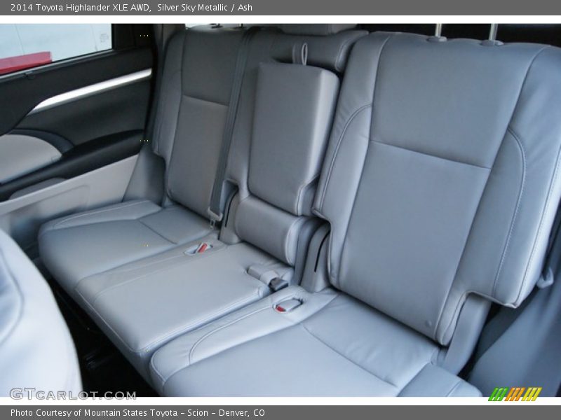 Rear Seat of 2014 Highlander XLE AWD