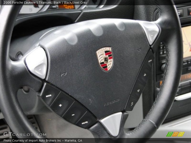 Black / Black/Steel Grey 2006 Porsche Cayenne S Titanium