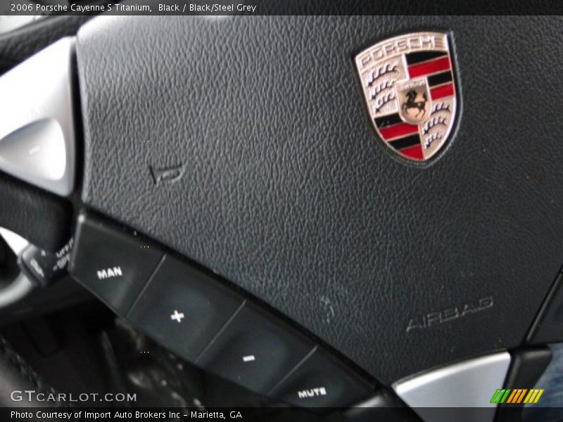 Black / Black/Steel Grey 2006 Porsche Cayenne S Titanium