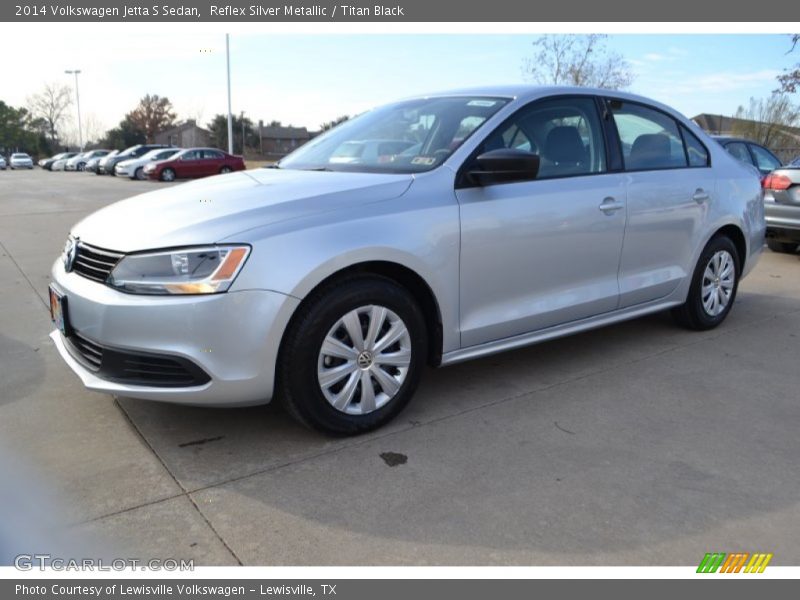 Reflex Silver Metallic / Titan Black 2014 Volkswagen Jetta S Sedan