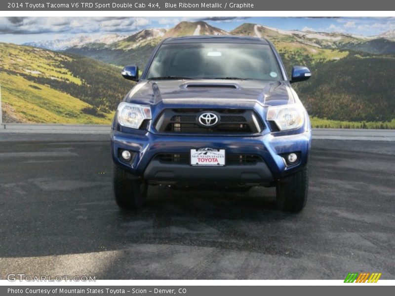 Blue Ribbon Metallic / Graphite 2014 Toyota Tacoma V6 TRD Sport Double Cab 4x4