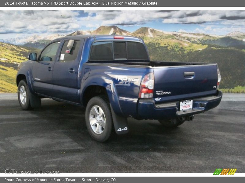 Blue Ribbon Metallic / Graphite 2014 Toyota Tacoma V6 TRD Sport Double Cab 4x4