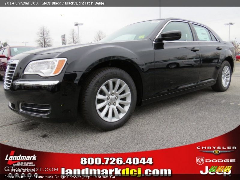Gloss Black / Black/Light Frost Beige 2014 Chrysler 300