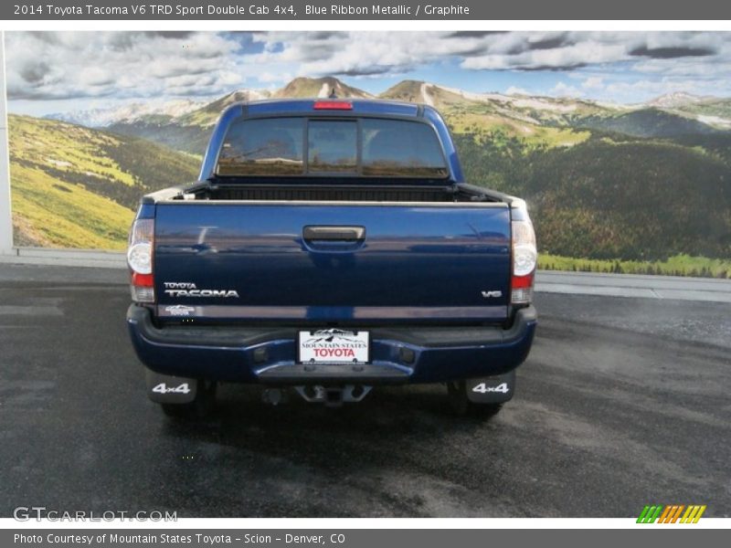 Blue Ribbon Metallic / Graphite 2014 Toyota Tacoma V6 TRD Sport Double Cab 4x4