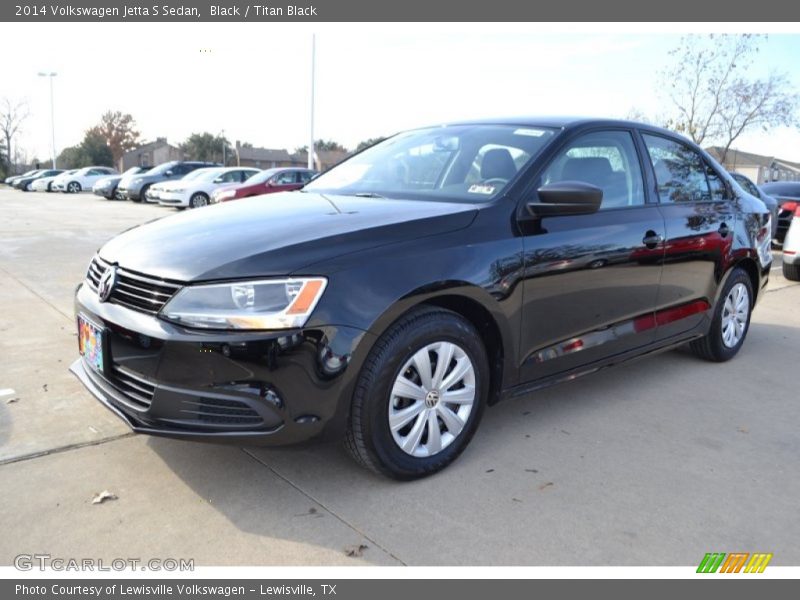 Black / Titan Black 2014 Volkswagen Jetta S Sedan