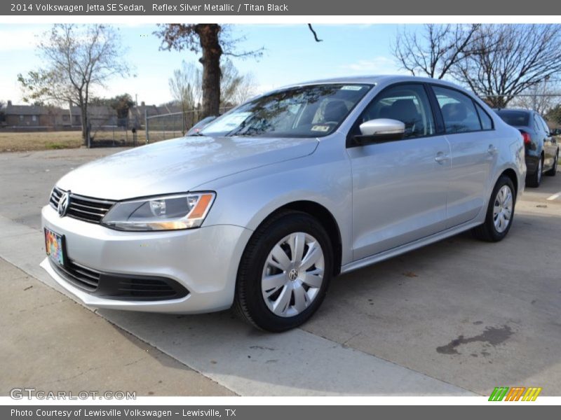 Reflex Silver Metallic / Titan Black 2014 Volkswagen Jetta SE Sedan