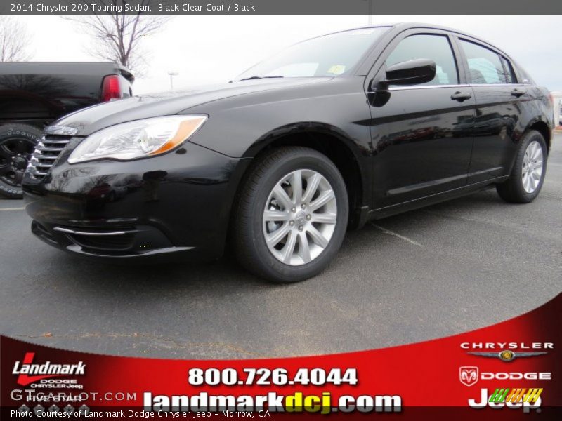 Black Clear Coat / Black 2014 Chrysler 200 Touring Sedan