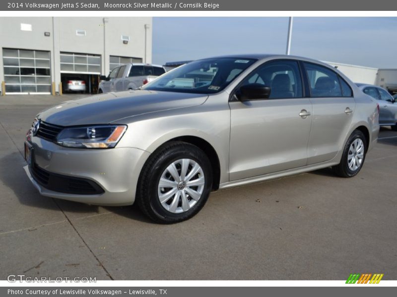 Moonrock Silver Metallic / Cornsilk Beige 2014 Volkswagen Jetta S Sedan