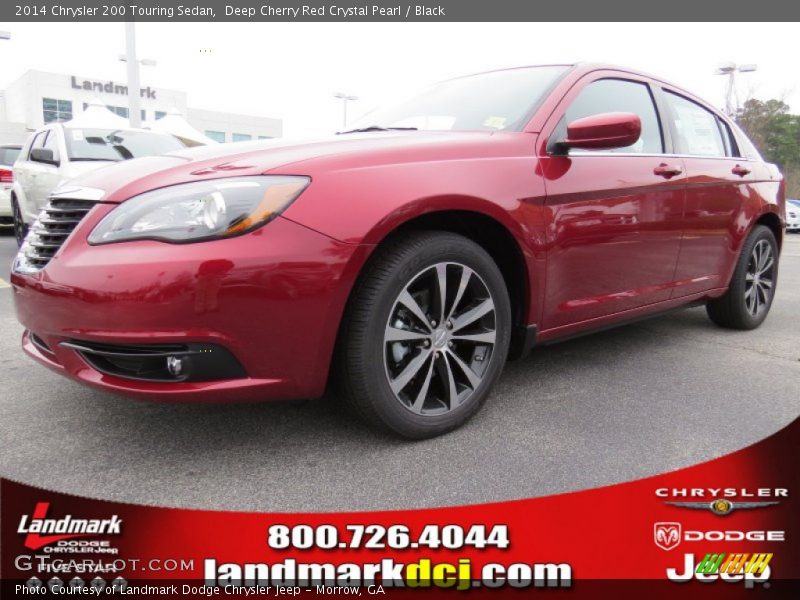 Deep Cherry Red Crystal Pearl / Black 2014 Chrysler 200 Touring Sedan