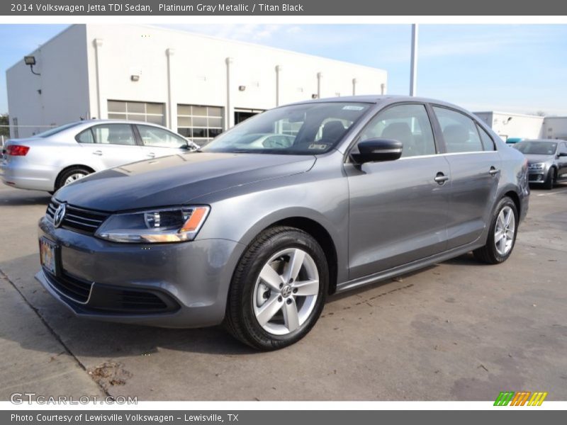 Platinum Gray Metallic / Titan Black 2014 Volkswagen Jetta TDI Sedan