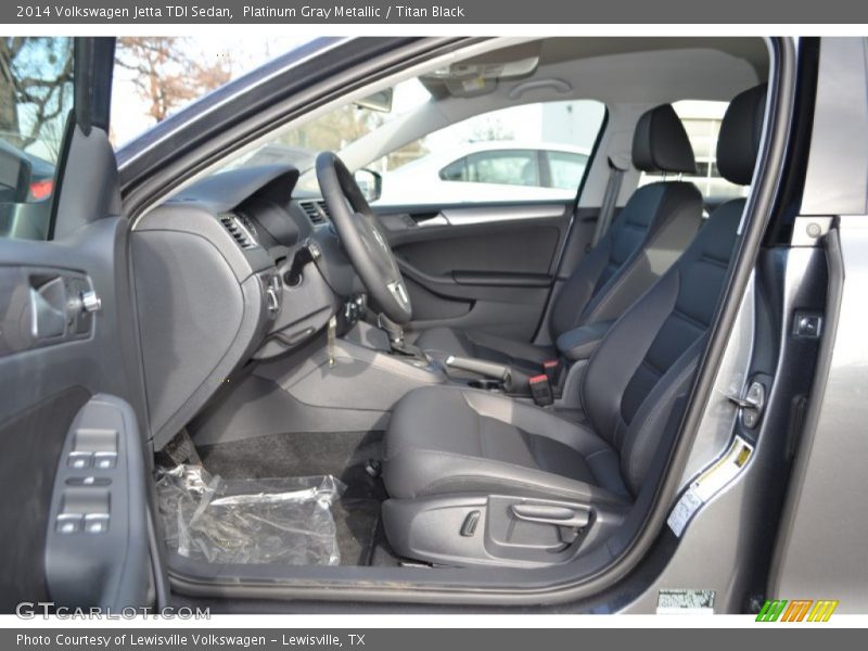 Platinum Gray Metallic / Titan Black 2014 Volkswagen Jetta TDI Sedan