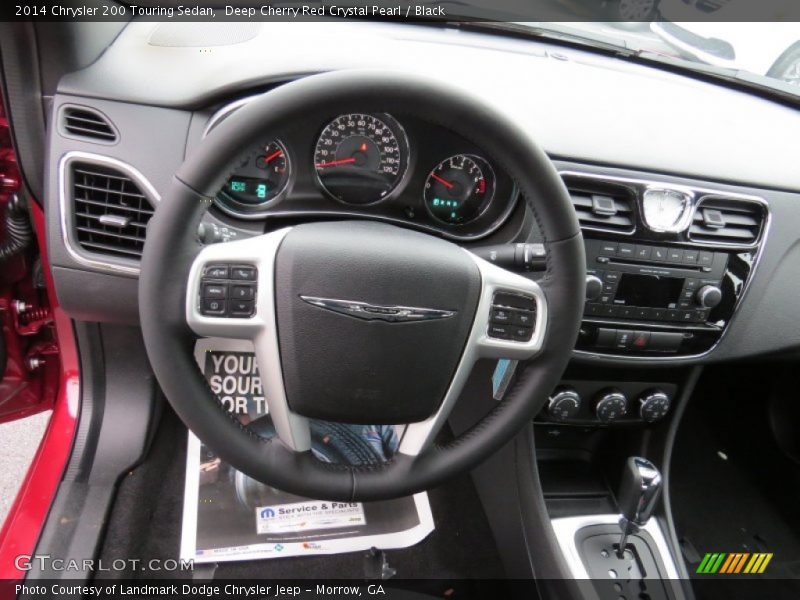 Deep Cherry Red Crystal Pearl / Black 2014 Chrysler 200 Touring Sedan