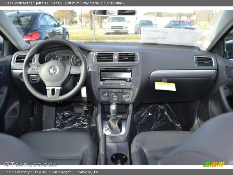 Platinum Gray Metallic / Titan Black 2014 Volkswagen Jetta TDI Sedan