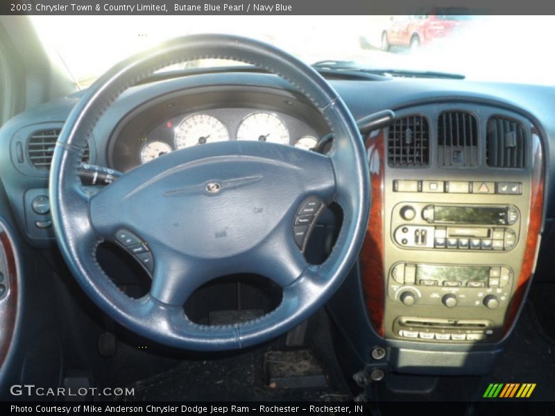 Butane Blue Pearl / Navy Blue 2003 Chrysler Town & Country Limited