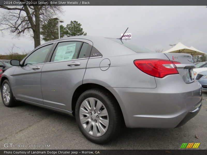 Billet Silver Metallic / Black 2014 Chrysler 200 LX Sedan