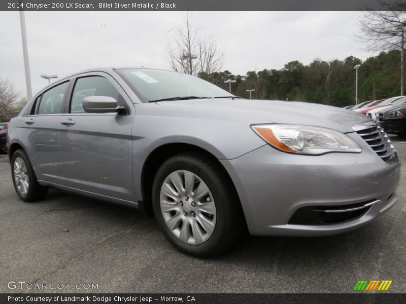 Billet Silver Metallic / Black 2014 Chrysler 200 LX Sedan
