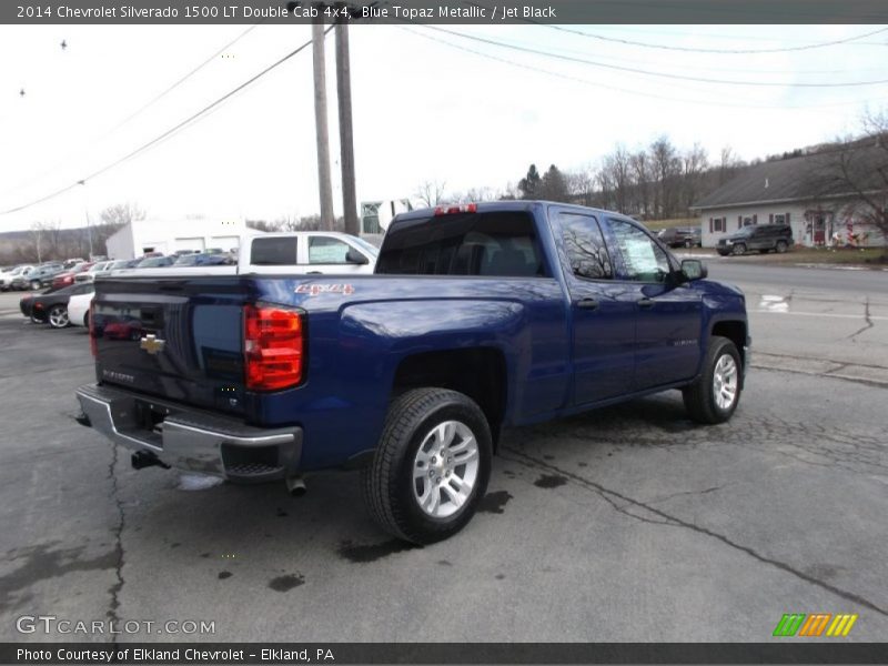Blue Topaz Metallic / Jet Black 2014 Chevrolet Silverado 1500 LT Double Cab 4x4