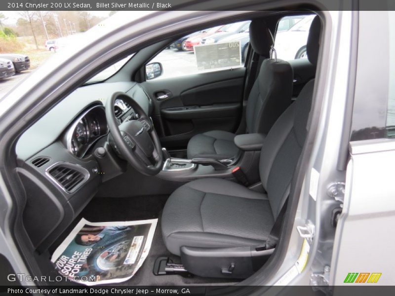 Billet Silver Metallic / Black 2014 Chrysler 200 LX Sedan