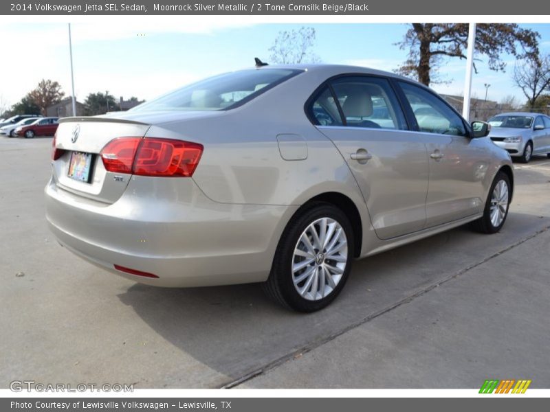 Moonrock Silver Metallic / 2 Tone Cornsilk Beige/Black 2014 Volkswagen Jetta SEL Sedan