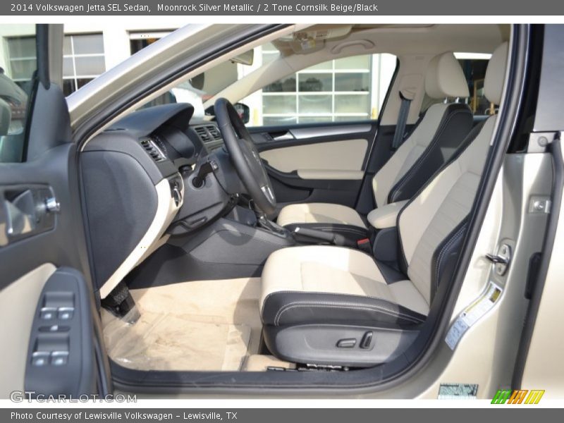 Moonrock Silver Metallic / 2 Tone Cornsilk Beige/Black 2014 Volkswagen Jetta SEL Sedan