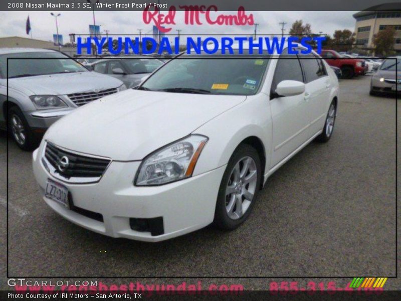 Winter Frost Pearl / Frost 2008 Nissan Maxima 3.5 SE