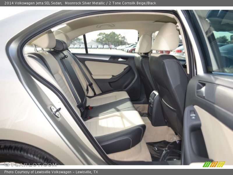 Moonrock Silver Metallic / 2 Tone Cornsilk Beige/Black 2014 Volkswagen Jetta SEL Sedan