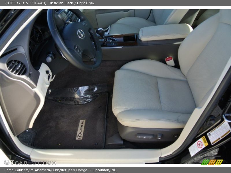 Obsidian Black / Light Gray 2010 Lexus IS 250 AWD