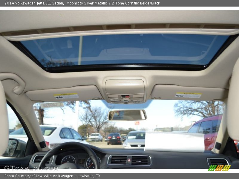 Moonrock Silver Metallic / 2 Tone Cornsilk Beige/Black 2014 Volkswagen Jetta SEL Sedan