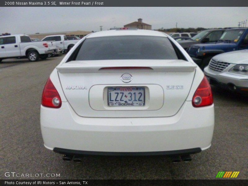 Winter Frost Pearl / Frost 2008 Nissan Maxima 3.5 SE