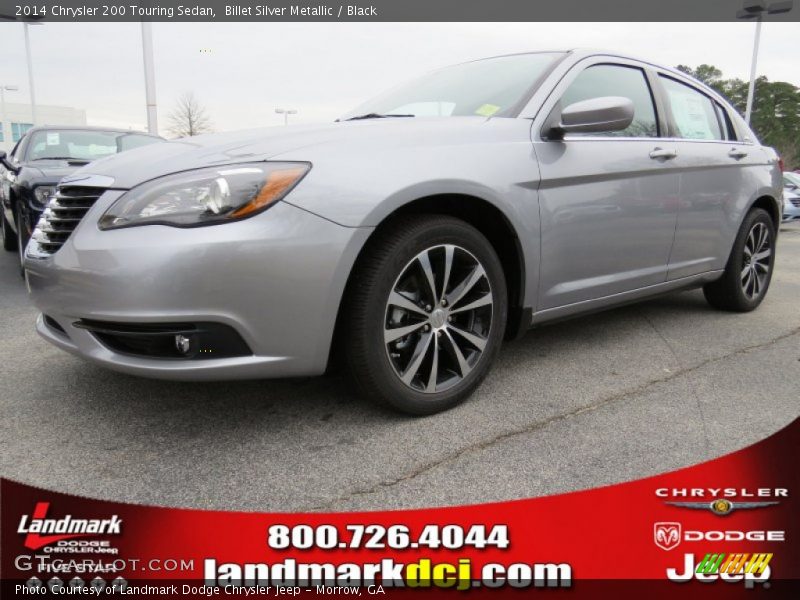 Billet Silver Metallic / Black 2014 Chrysler 200 Touring Sedan
