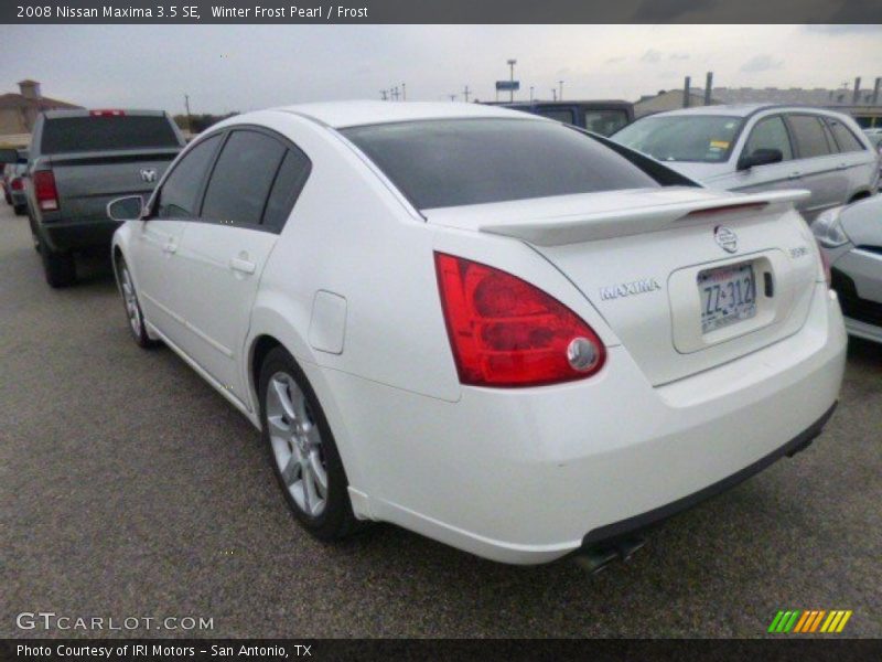 Winter Frost Pearl / Frost 2008 Nissan Maxima 3.5 SE