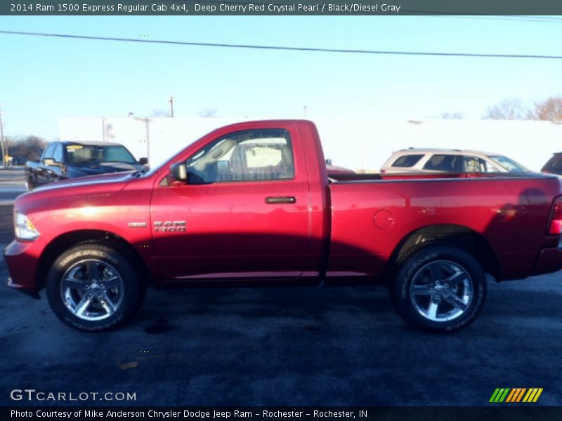 Deep Cherry Red Crystal Pearl / Black/Diesel Gray 2014 Ram 1500 Express Regular Cab 4x4