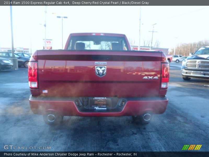 Deep Cherry Red Crystal Pearl / Black/Diesel Gray 2014 Ram 1500 Express Regular Cab 4x4