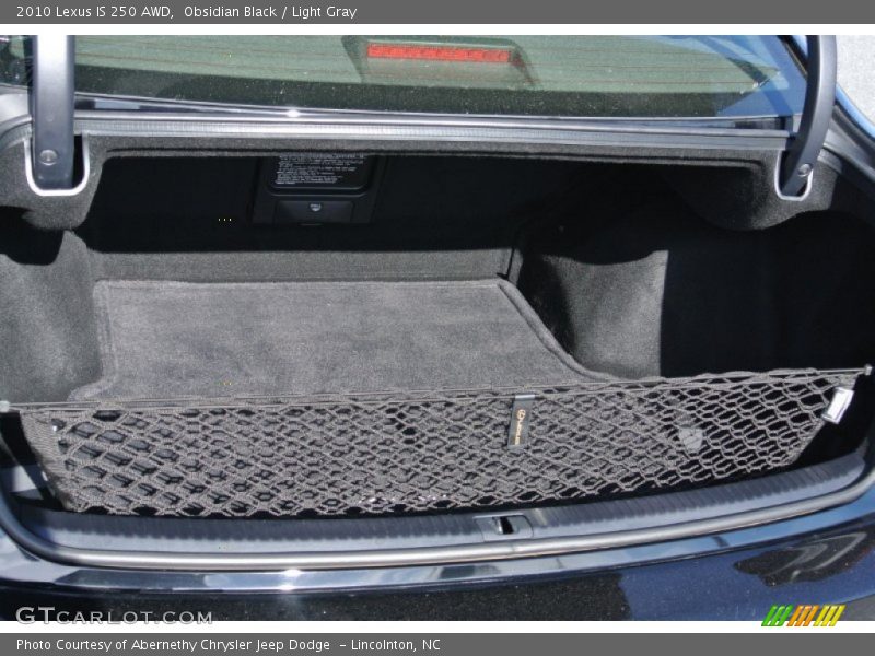 Obsidian Black / Light Gray 2010 Lexus IS 250 AWD