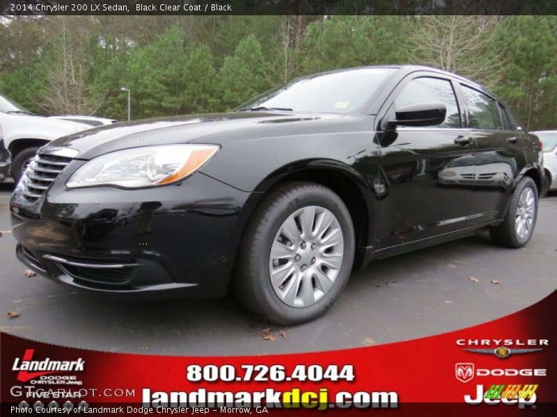 Black Clear Coat / Black 2014 Chrysler 200 LX Sedan