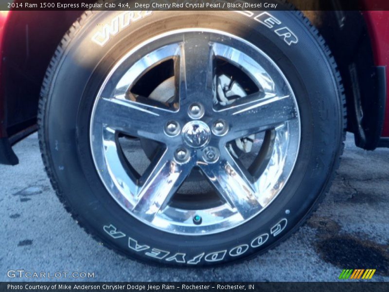 Deep Cherry Red Crystal Pearl / Black/Diesel Gray 2014 Ram 1500 Express Regular Cab 4x4