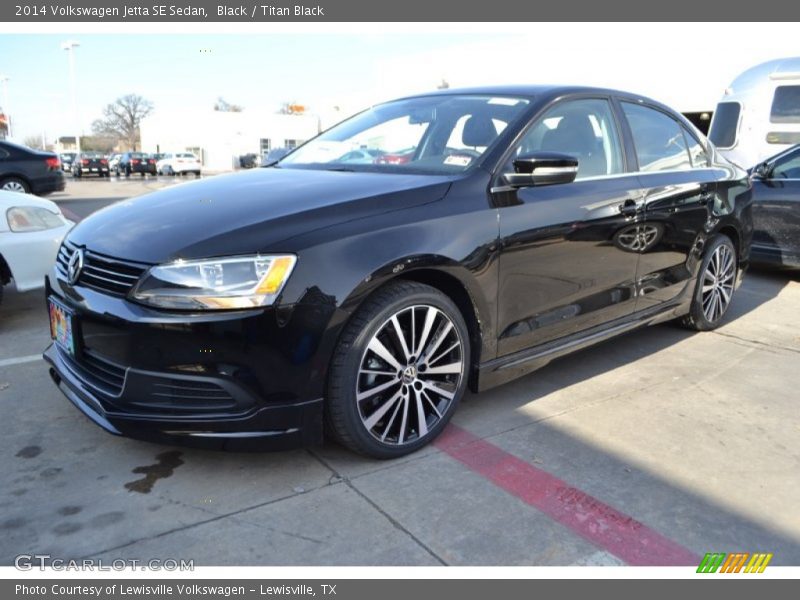 Black / Titan Black 2014 Volkswagen Jetta SE Sedan