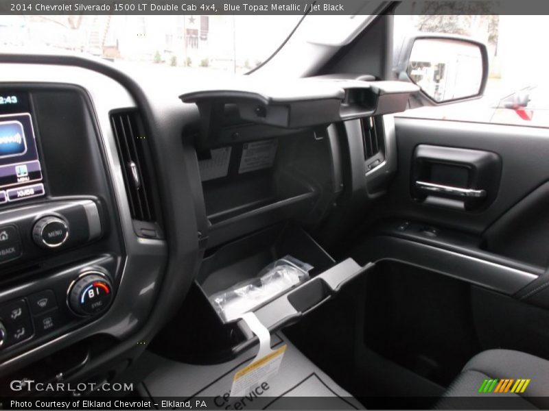 Blue Topaz Metallic / Jet Black 2014 Chevrolet Silverado 1500 LT Double Cab 4x4