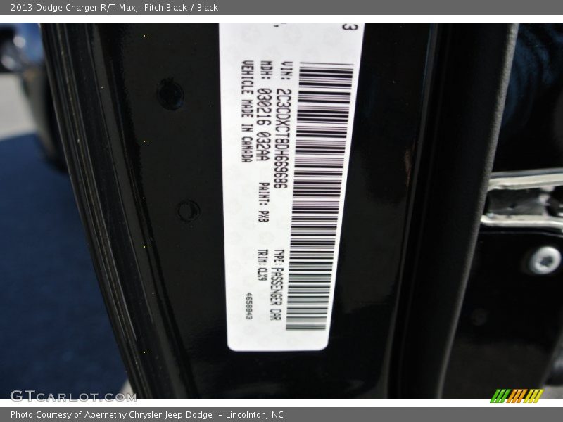 Pitch Black / Black 2013 Dodge Charger R/T Max