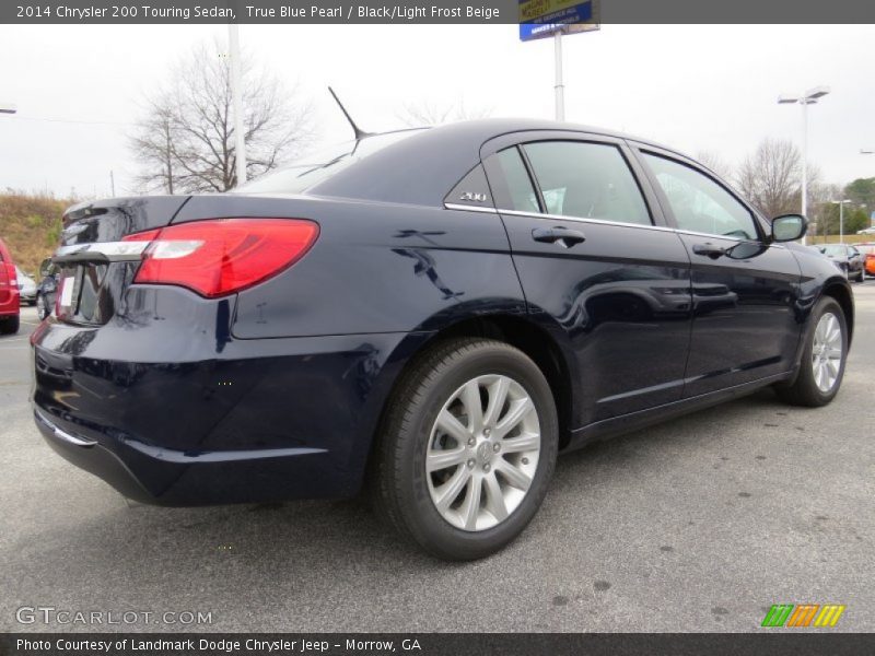 True Blue Pearl / Black/Light Frost Beige 2014 Chrysler 200 Touring Sedan