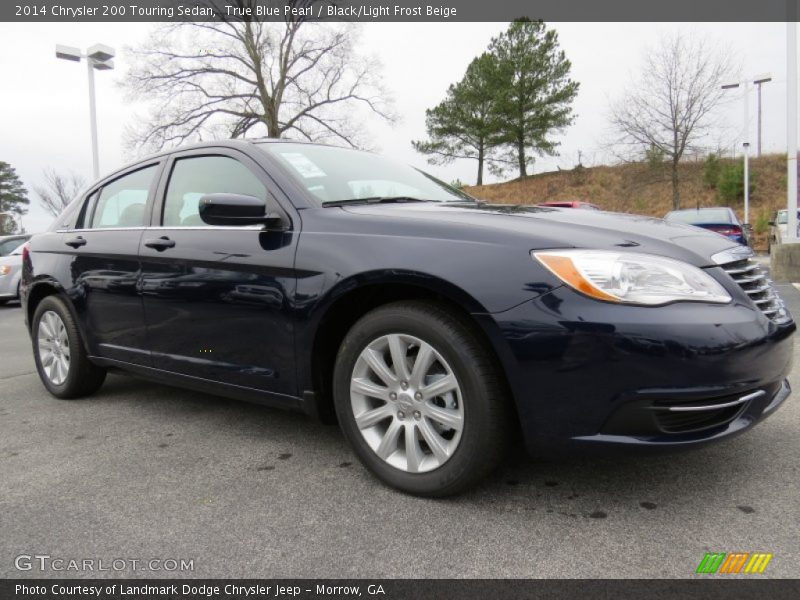 True Blue Pearl / Black/Light Frost Beige 2014 Chrysler 200 Touring Sedan