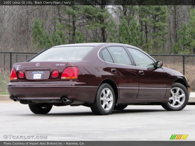 Black Cherry Pearl / Ivory 2002 Lexus GS 300