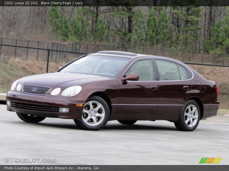 Black Cherry Pearl / Ivory 2002 Lexus GS 300