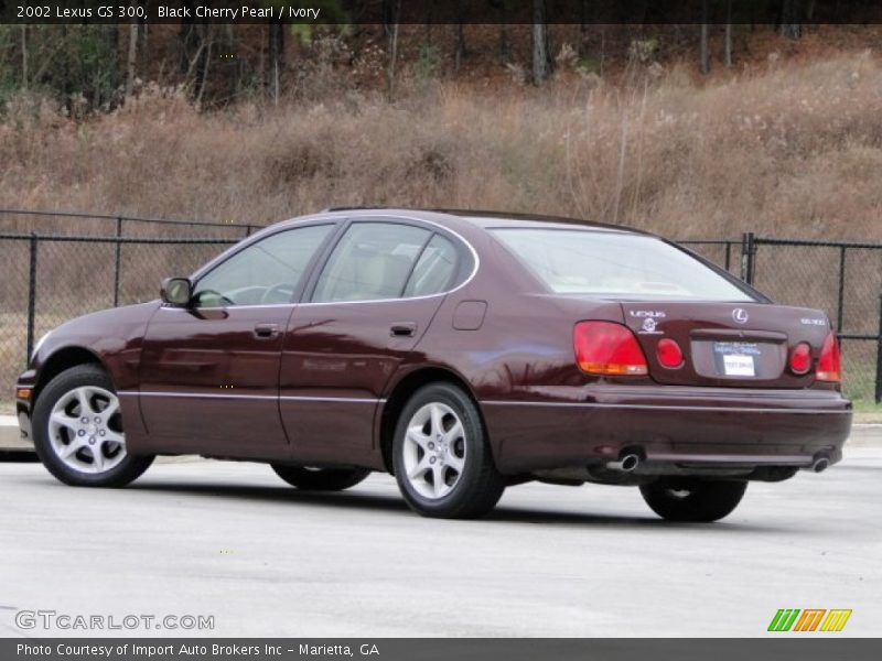 Black Cherry Pearl / Ivory 2002 Lexus GS 300
