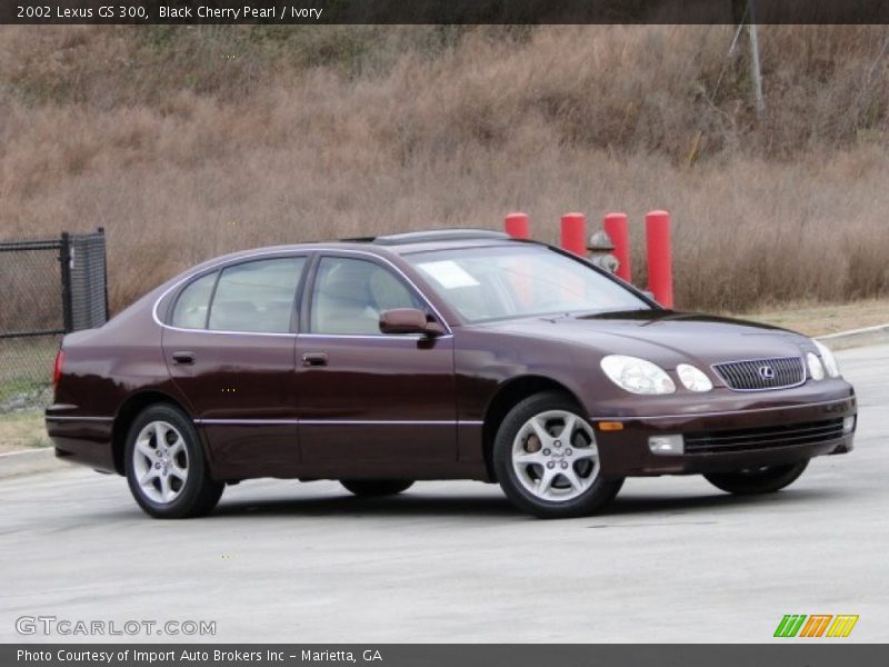 Black Cherry Pearl / Ivory 2002 Lexus GS 300