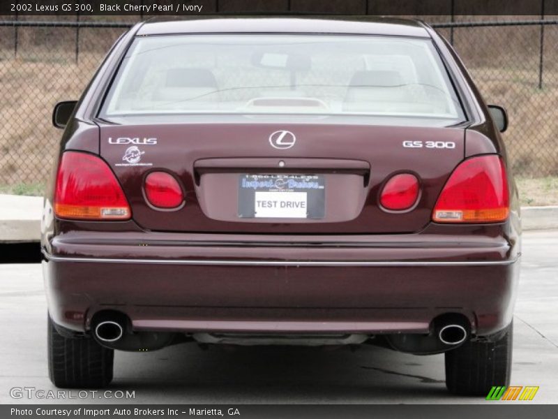 Black Cherry Pearl / Ivory 2002 Lexus GS 300